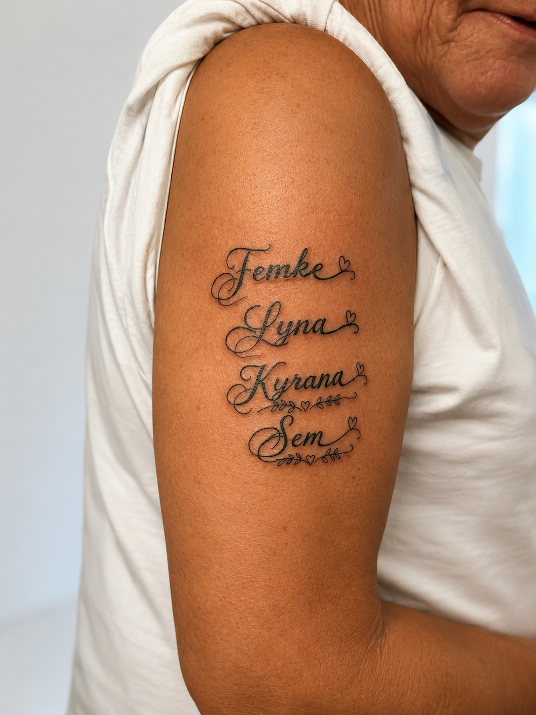 Letters tattoo door inksbybrad.oni